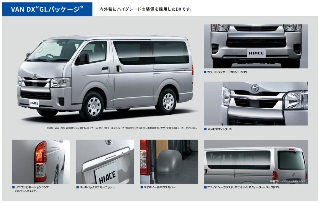 ハイエースバン詳細